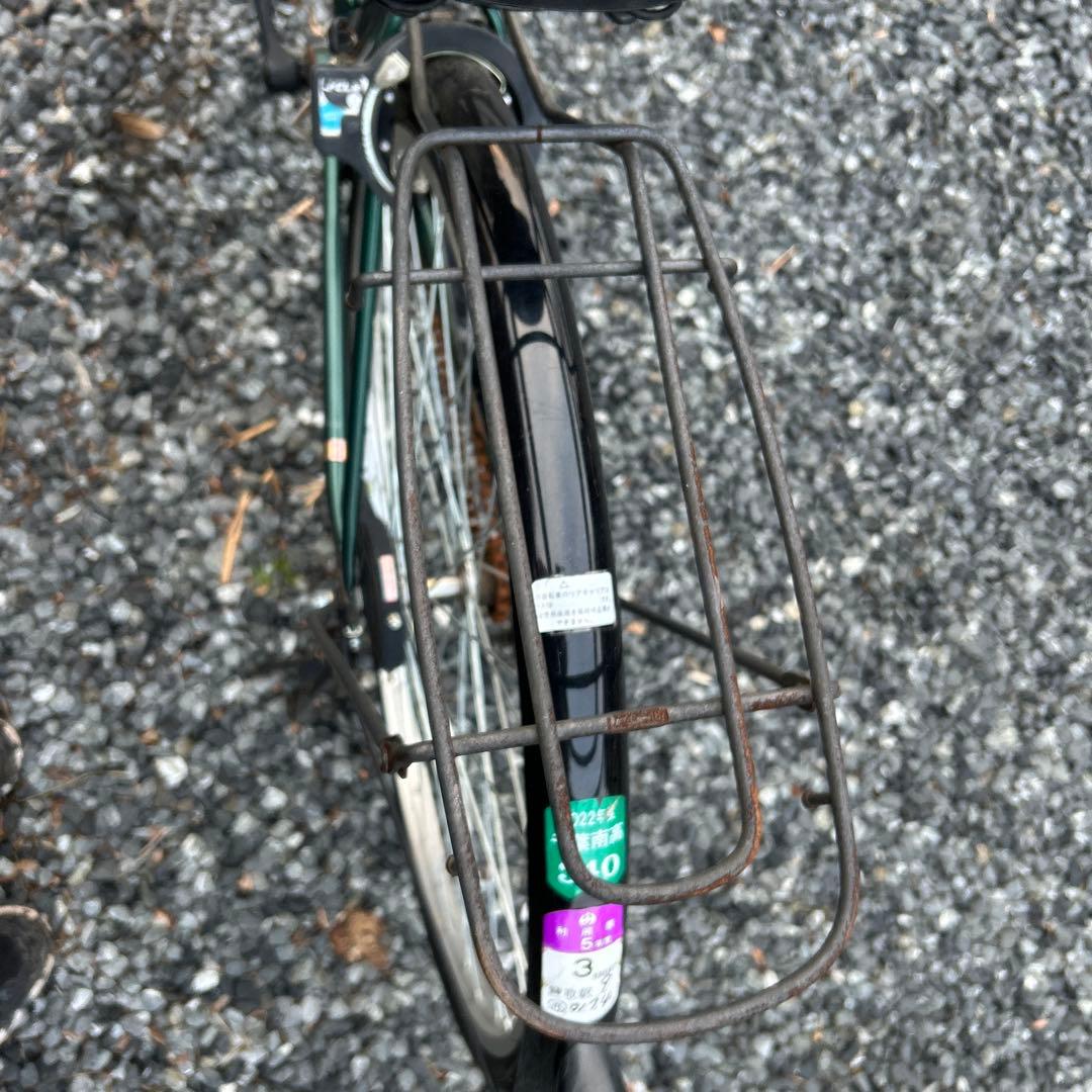 ALMO 自転車　27インチ　￼グリーン シティサイクル スチールフレーム