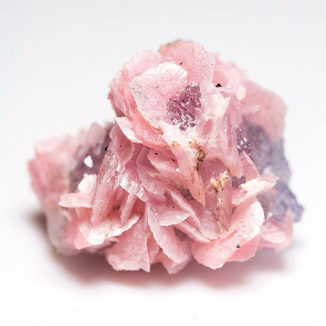 中国 ロードクロサイト フローライト 蛍石 天然石 原石 鉱物標本 鉱石 733