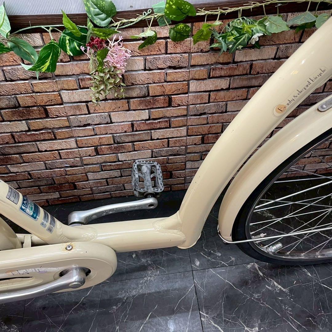 【79】一般車 ママチャリ ブリヂストン BEAUTEボーテ クリーム