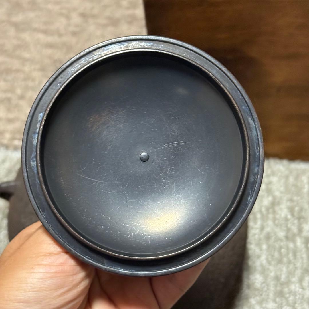 茶道具 古釜 大西浄雲作 丸釜 鉄瓶 古美術