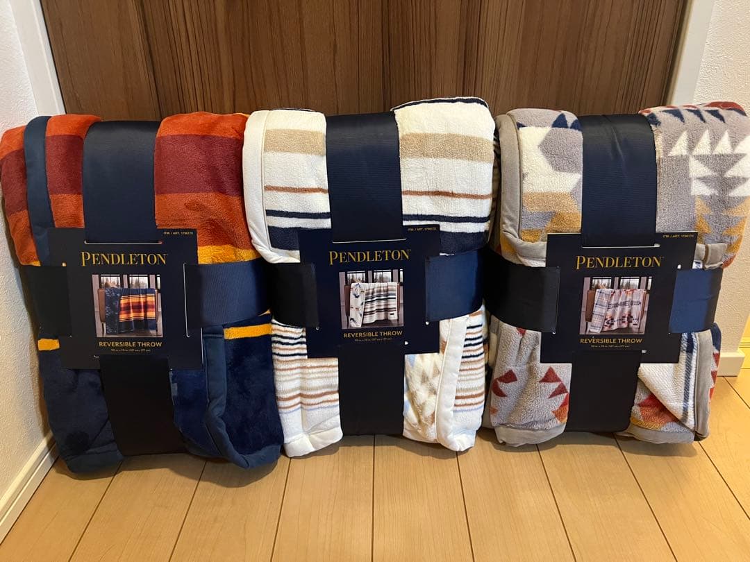 【希少カラー】PENDLETON ペンドルトン ひざ掛け大判膝掛け毛布　3点