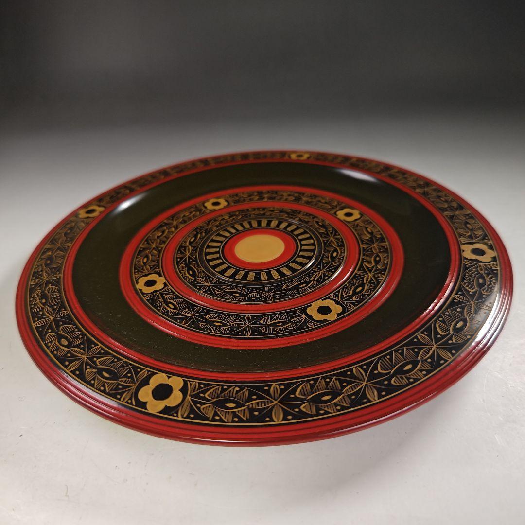 ウ243 盆『堀内宗完（兼中斎）極箱』『山中塗　こま菓子盆』茶道具