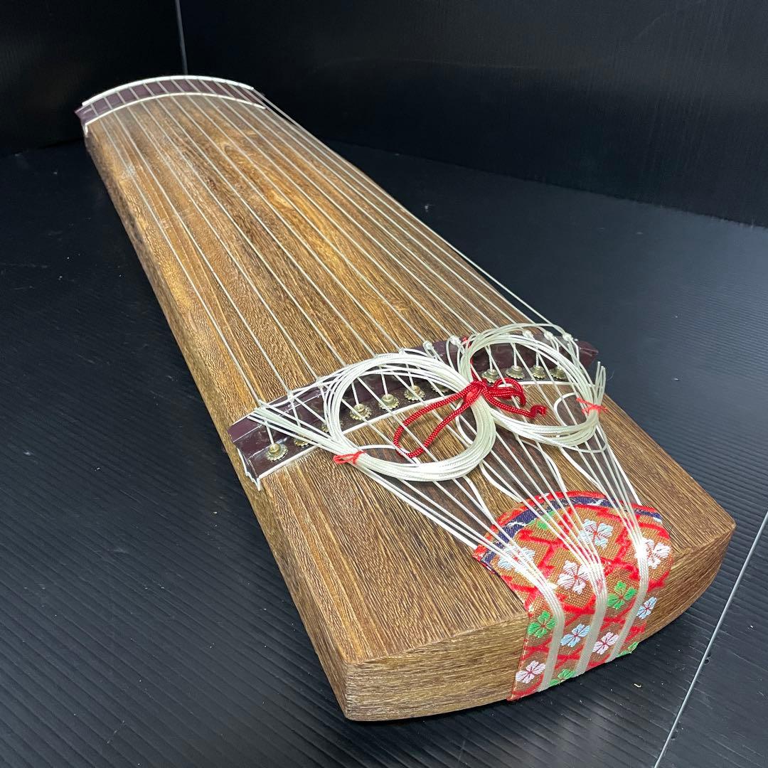 【極上品】高級 三尺琴 弾龍 上角巻き 13弦 元箱付 付属品完備 琴 筝