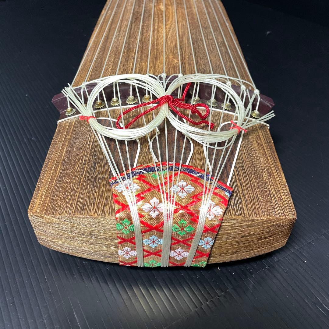 【極上品】高級 三尺琴 弾龍 上角巻き 13弦 元箱付 付属品完備 琴 筝