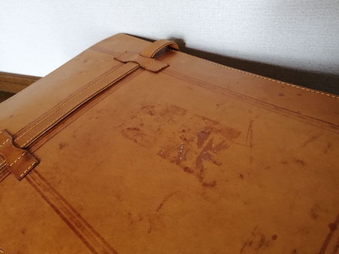ヴィンテージレザー トランク 中型