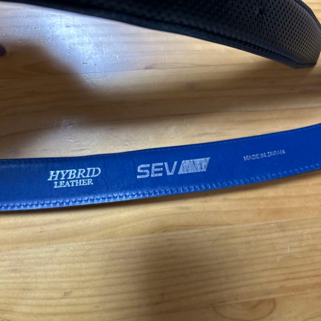 SEV ハイブリッドレザー ベルト 青