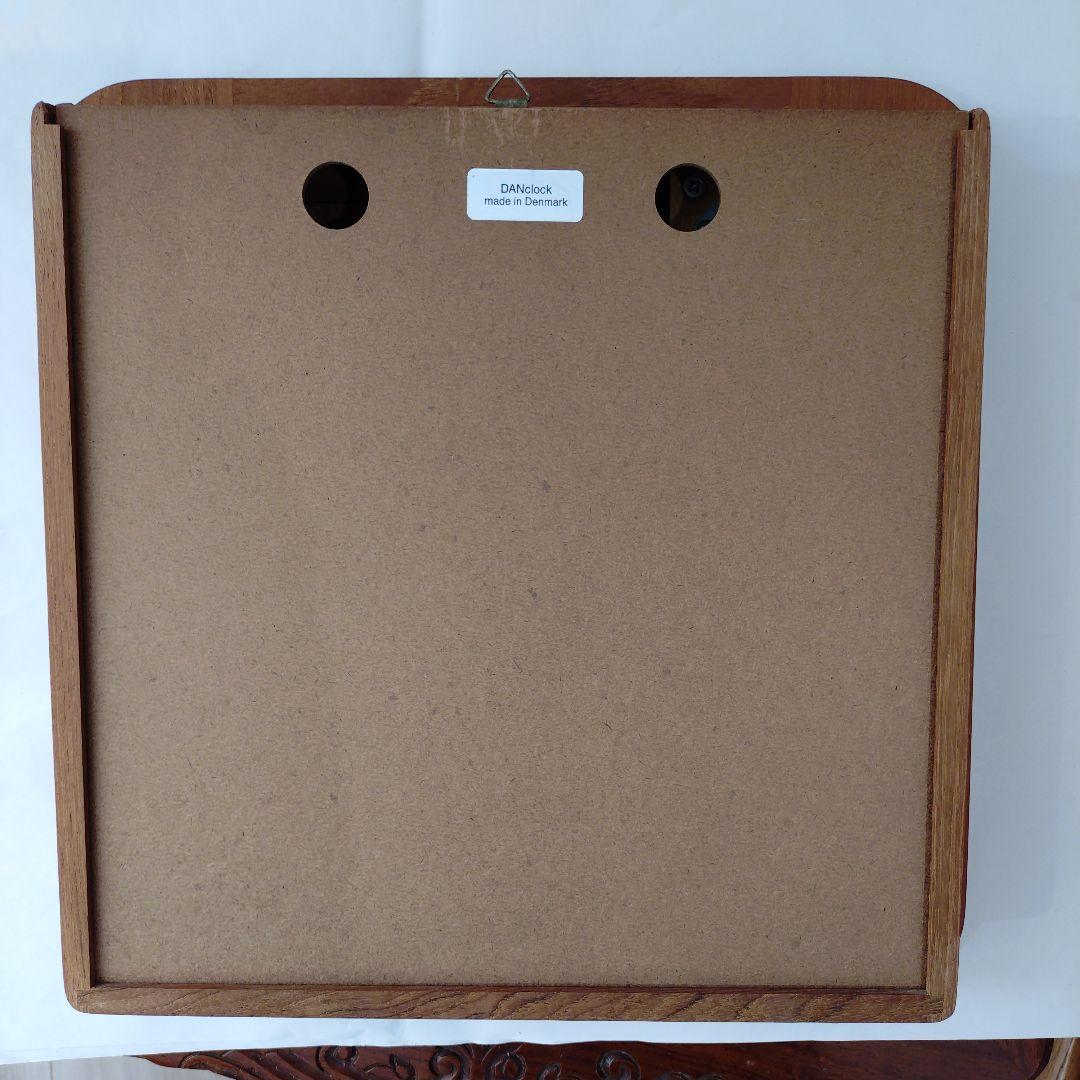 チーク材　壁掛け時計　デンマーク製　動作確認済み　1960年代　ヴィンテージ