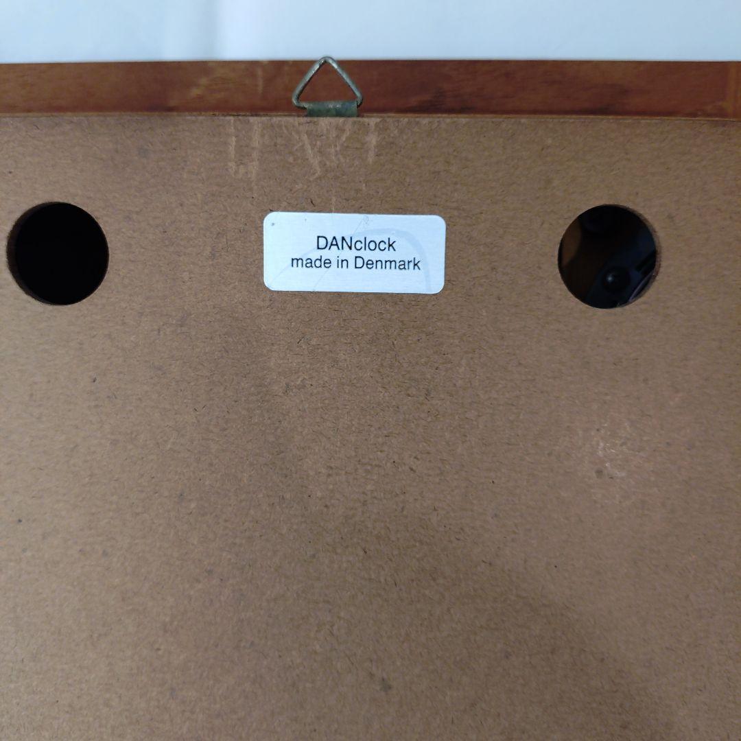 チーク材　壁掛け時計　デンマーク製　動作確認済み　1960年代　ヴィンテージ