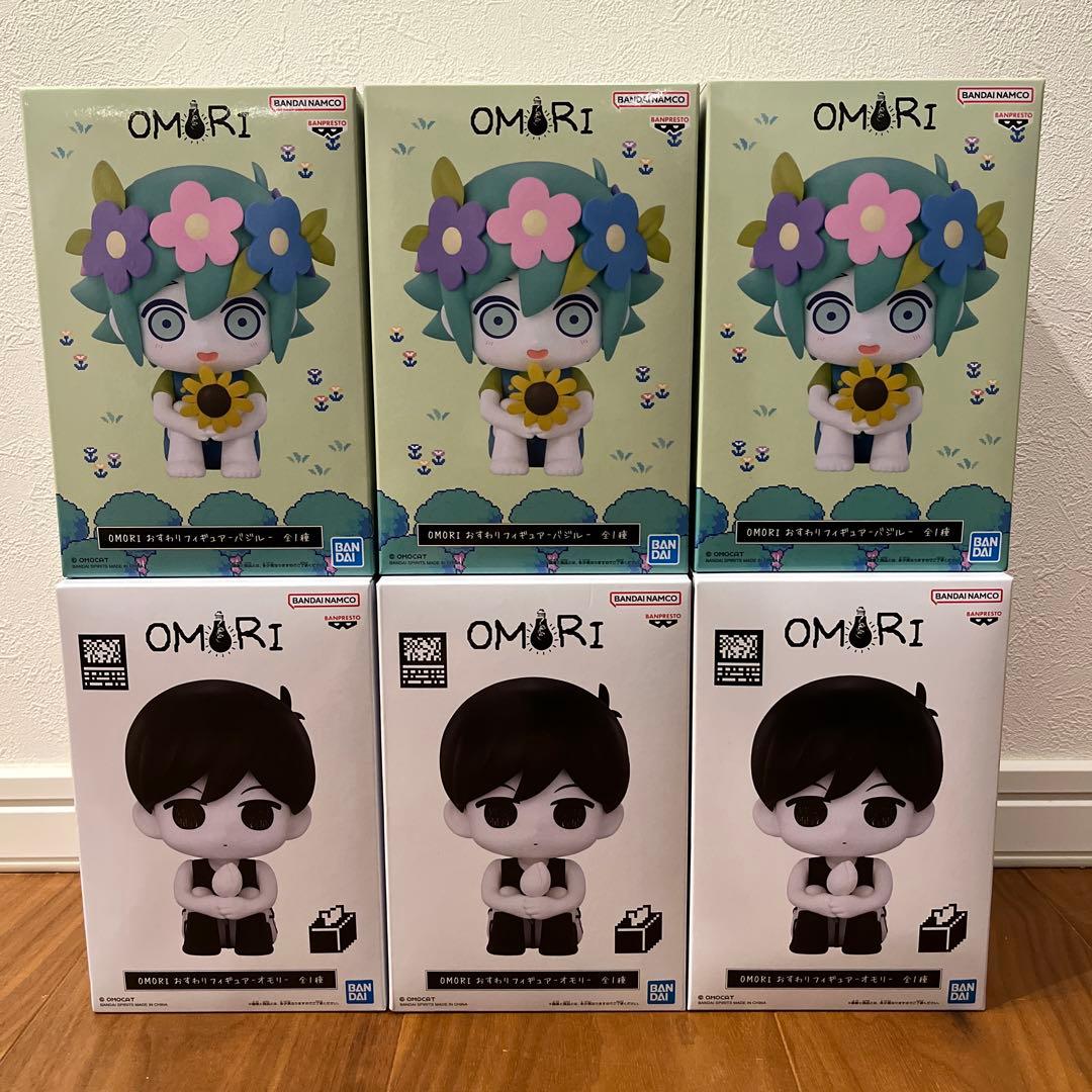 OMORI おすわりフィギュア オモリ バジル 計６個