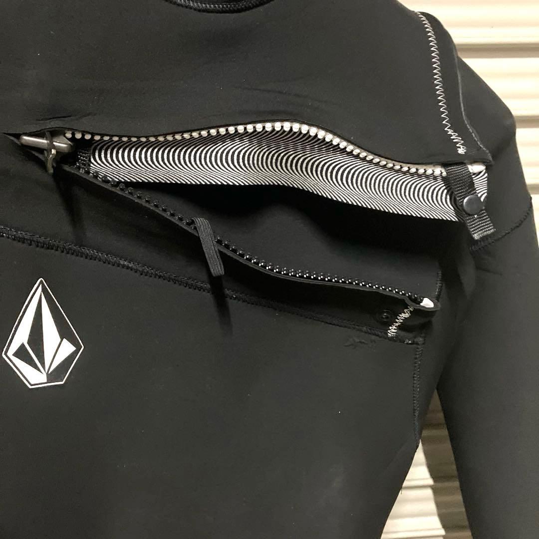 M 美品　ボルコム　3mm メンズ　ウェットスーツ　ブラック　黒 ジャーフル