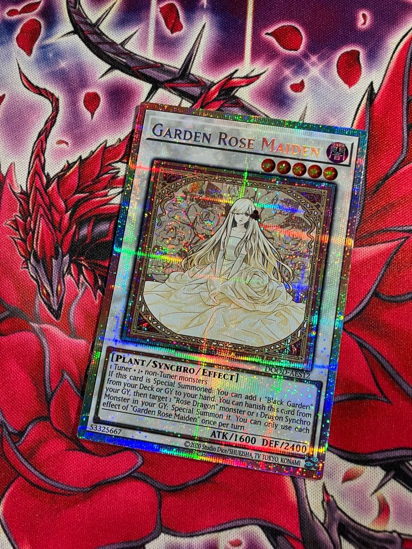 遊戯王　泰亜版　ガーデン・ローズ・メイデン　プリズマティックシークレットレア