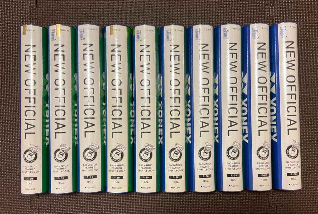 NEW OFFICIAL 3番バドミントンシャトル 8本セット