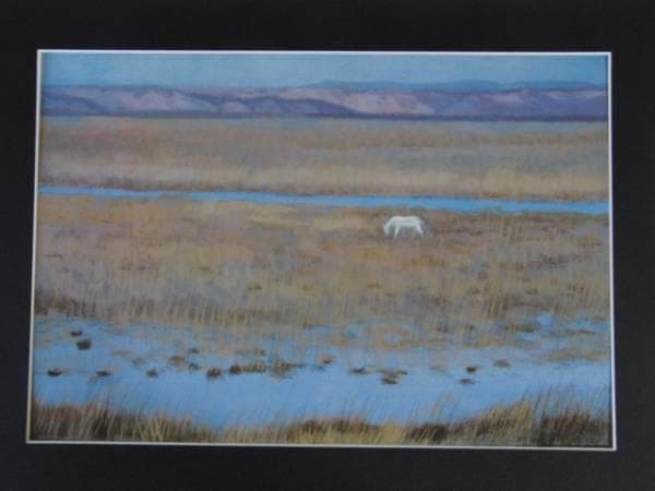 東山魁夷、曠野、高級額装画、特殊印刷、大判、新品額装付、絵画