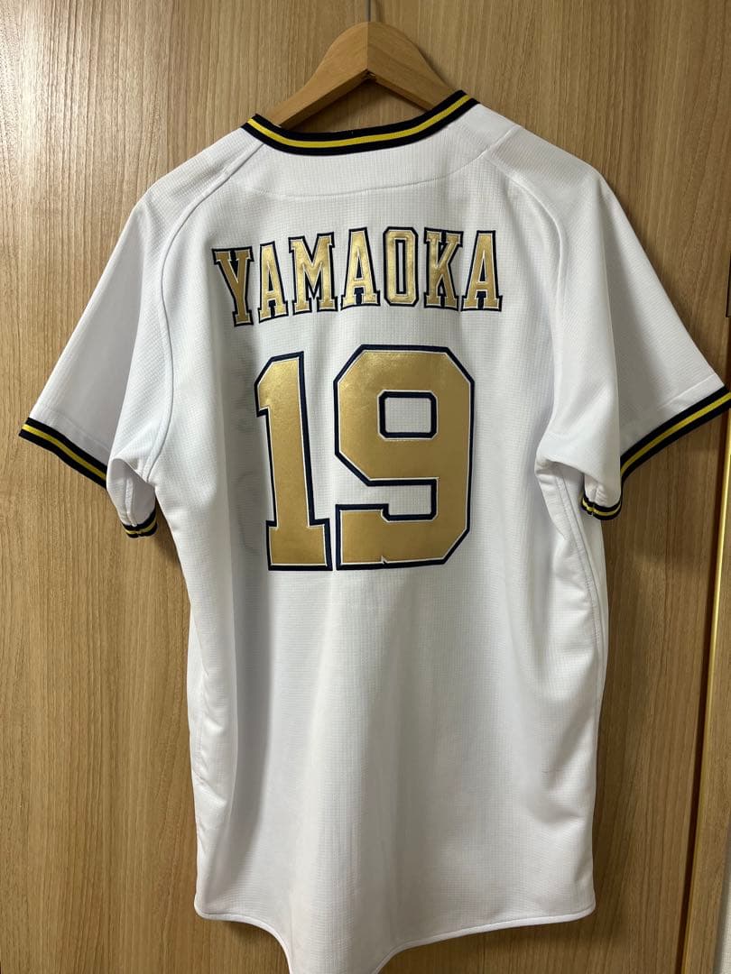 オリックスバファローズ　山岡泰輔　本拠地開幕　ハイクオリティユニフォーム　L