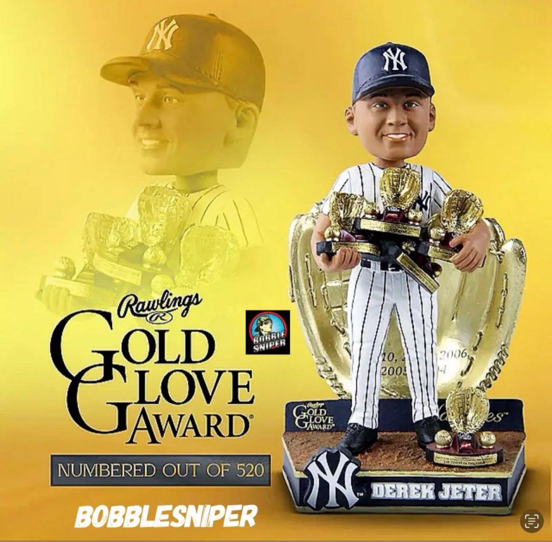 Derek Jeter ゴールドグラブ賞 ボブルヘッド