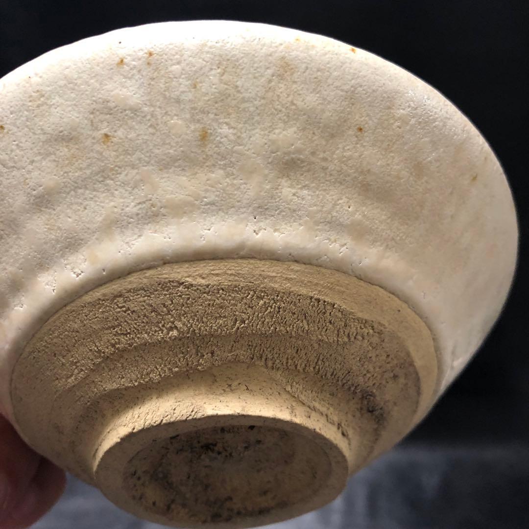 美しい古美術◾️蔵からクリームチーズケーキの様な美しい釉薬の抹茶茶碗が出て来ました