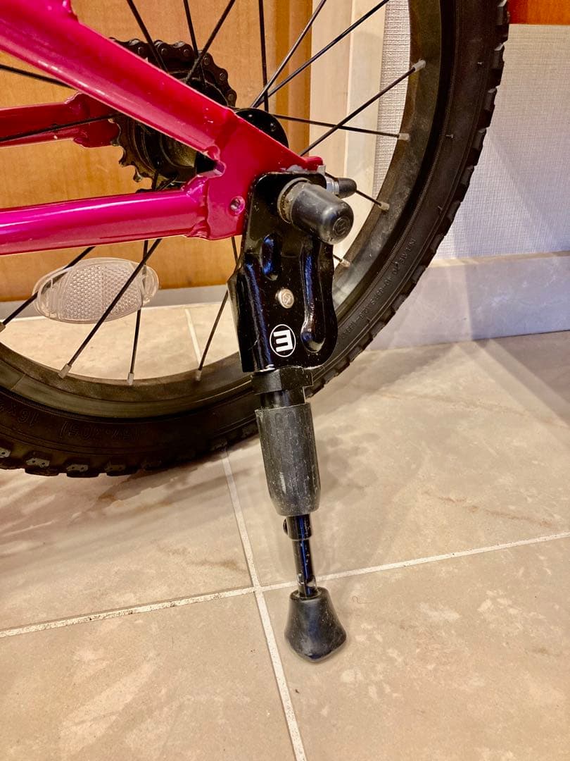 【キャリーバッグ付き・極美品】ヨツバサイクル　16インチ　クリスタルピンク