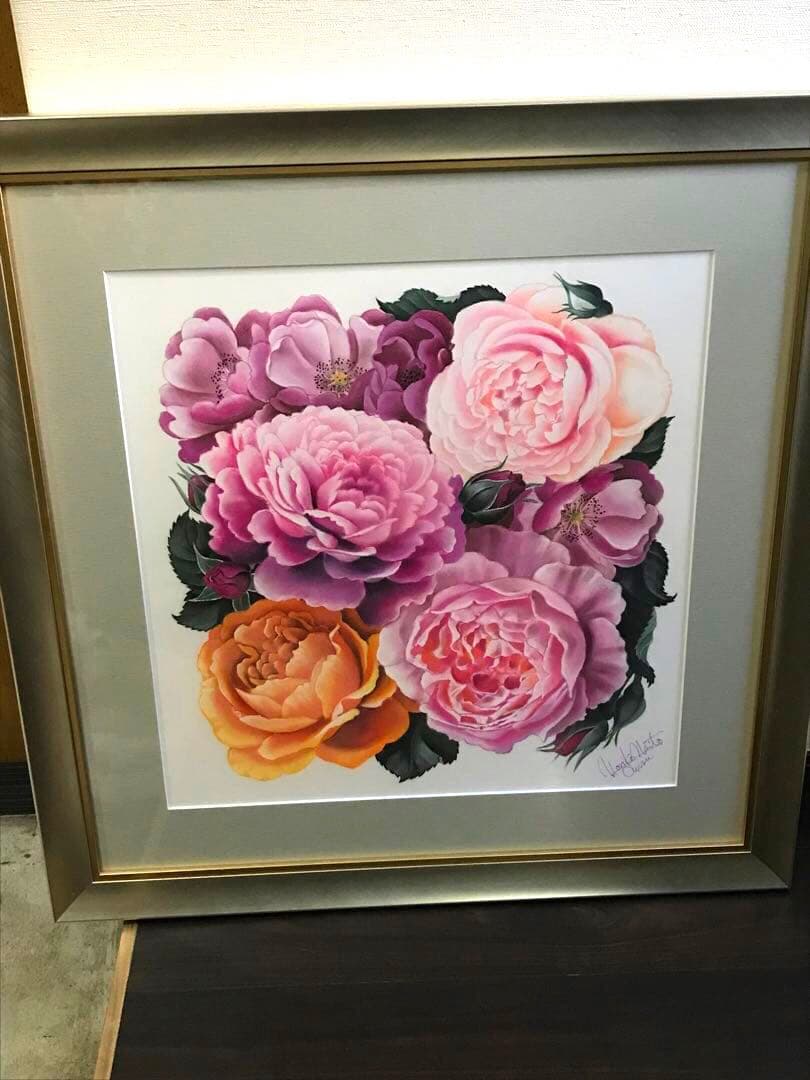 内藤紀子オウス　NORIKO NAITO OWUSU 「薔薇物語」 パステル画