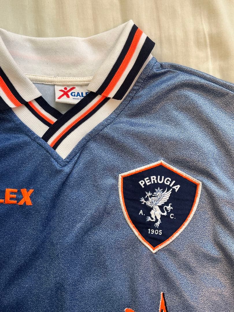 サッカー　中田英寿　ペルージャ　アウェイ　ユニフォーム　98-99