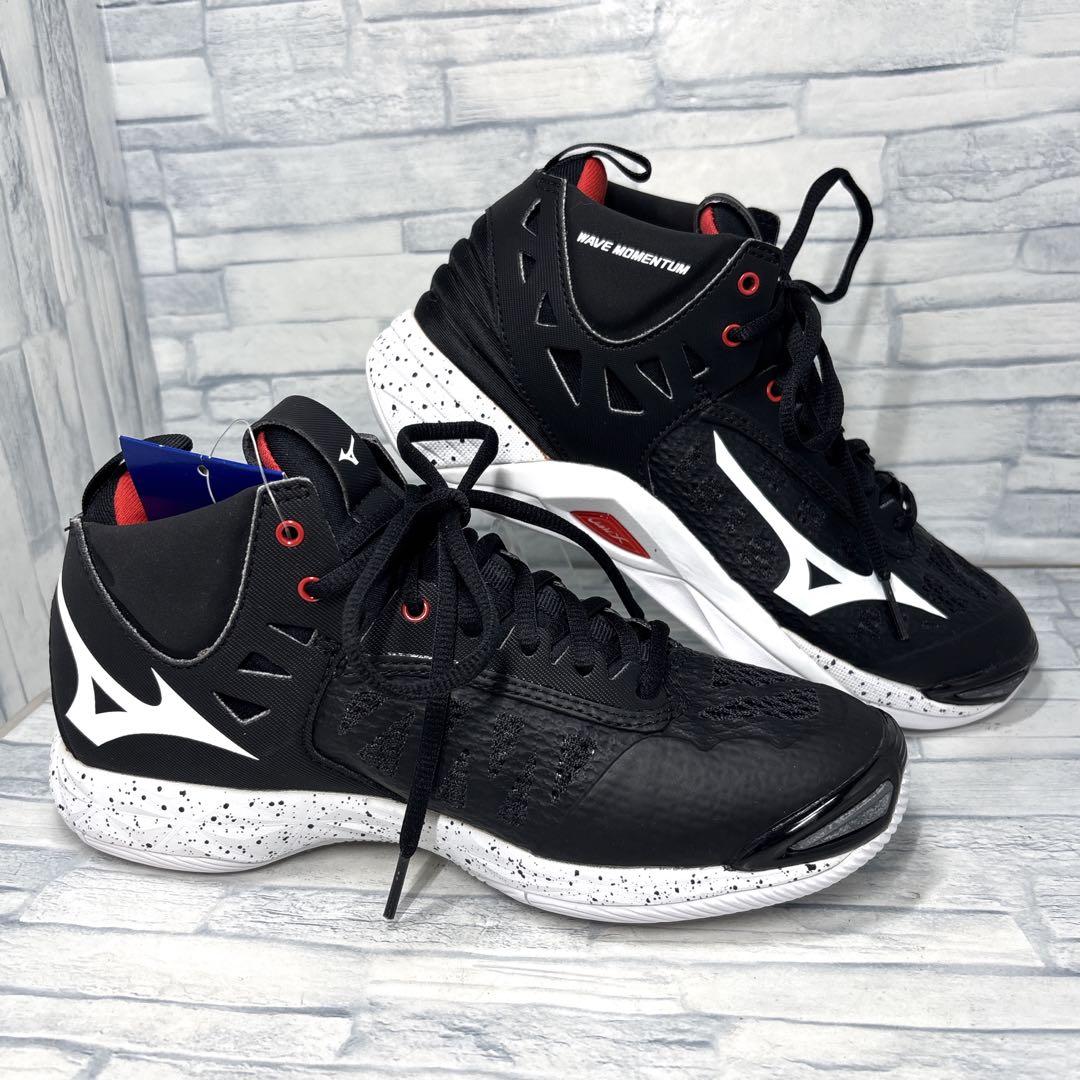 ✨新品✨ミズノ バレーボールシューズ ウエーブモーメンタム ブラック 23cm