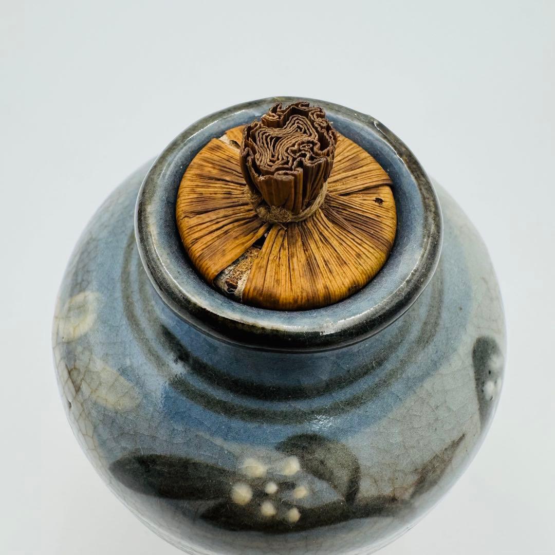 【時代　弥平太作　ふりだし　仕覆　茶入　茶道具】骨董　アンティーク　インテリア