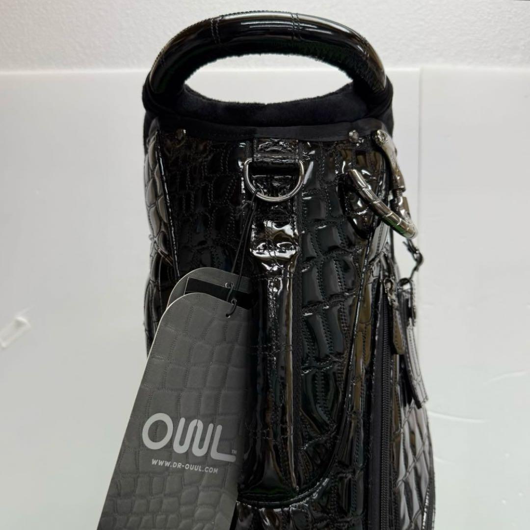 OUUL オウル アリゲーター キャディバッグ ゴルフバッグ ブラック