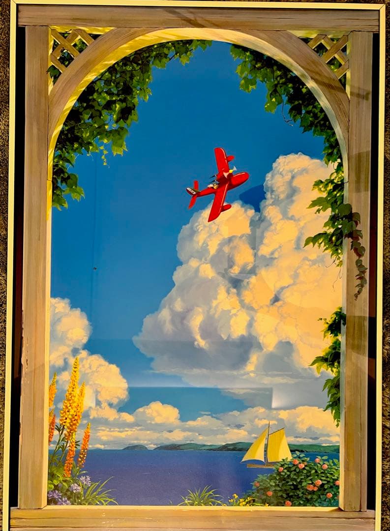 ジブリ美術館オリジナル 壁窓 「ジーナの賭け」