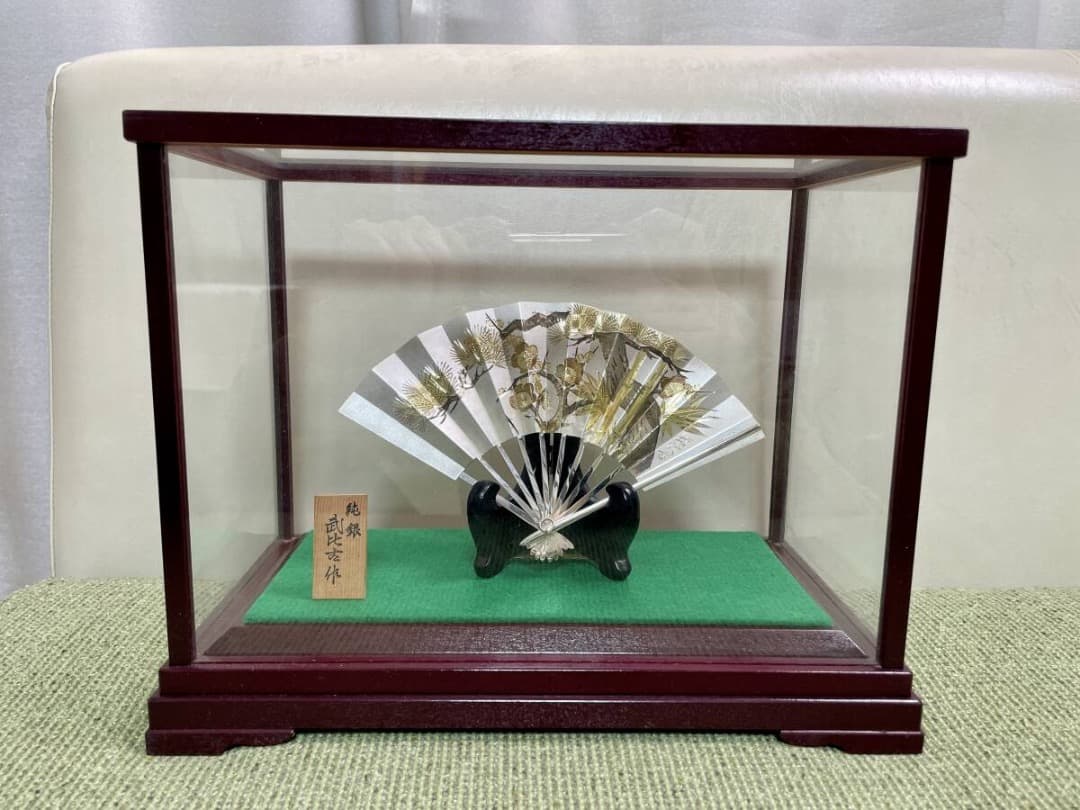 美品 TAKEHIKO 武比古　純銀 扇 6号　松竹梅　販売価格22万円(税込)