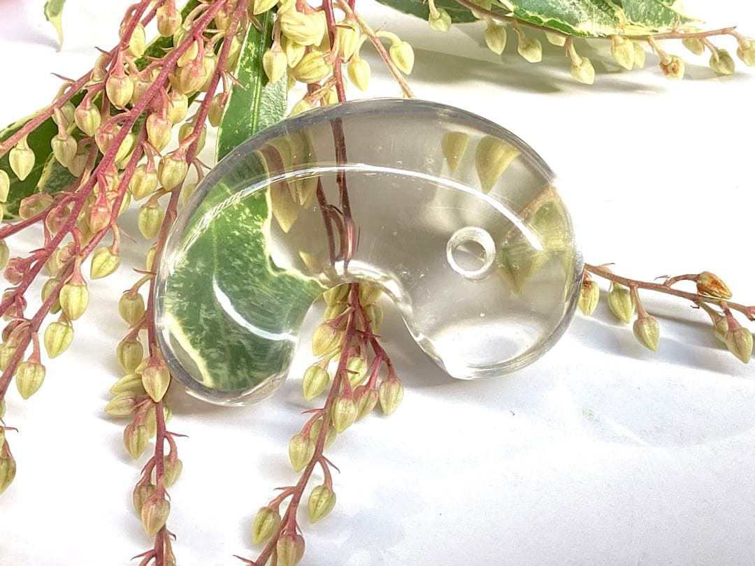 ✳黒平鉱山*茶水晶勾玉*スモーキークォーツ*煙水晶* 抜群の透明感　希少レア物‼️