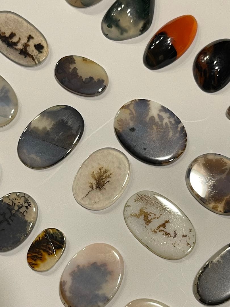 デンドリティックアゲート モスアゲート 天然石 ルース 石 Dendritic