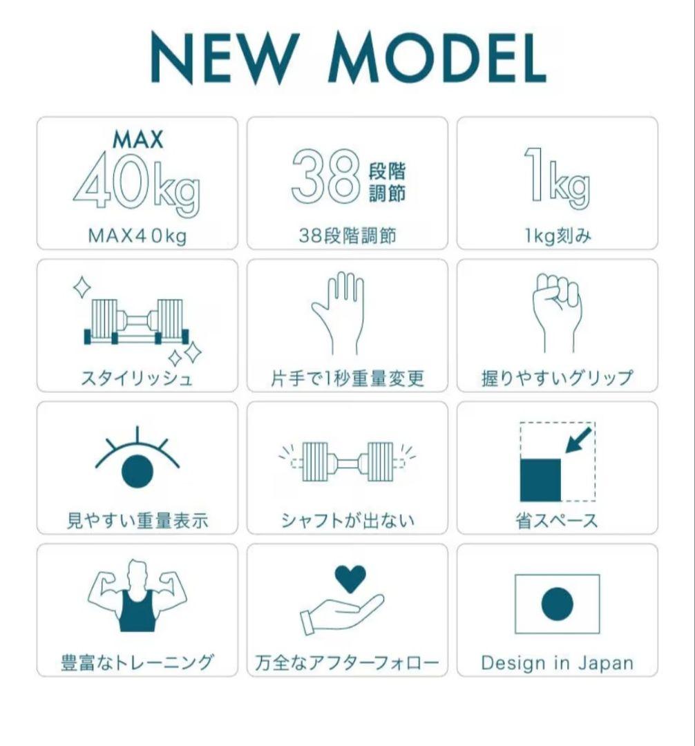 ライシンメタルダンベル40kg①