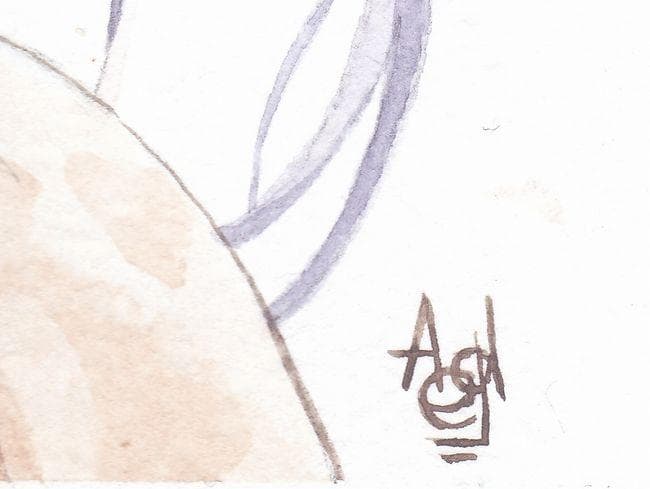 イラスト原画　優しく微笑む可愛い娘　 「スマイル」