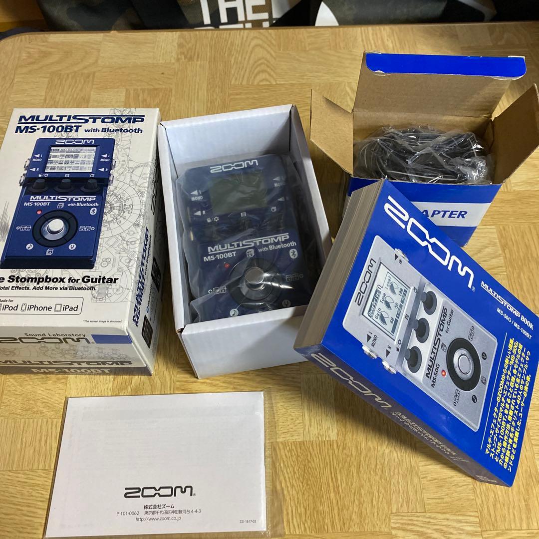 ZOOM MS-100 ACアダプタ マルチ・ストンプ・ブック3点セット