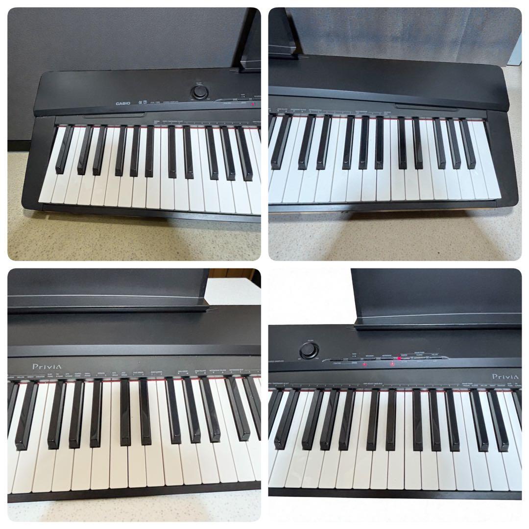 【本格派入門機】CASIO PX-135 88鍵盤 電子ピアノ　ブラック ペダル