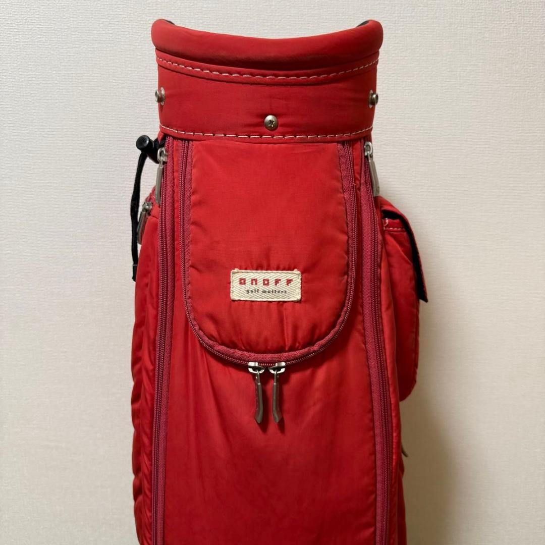 ONOFF オノフ キャディバッグ ゴルフバッグ 8.5型 レッド