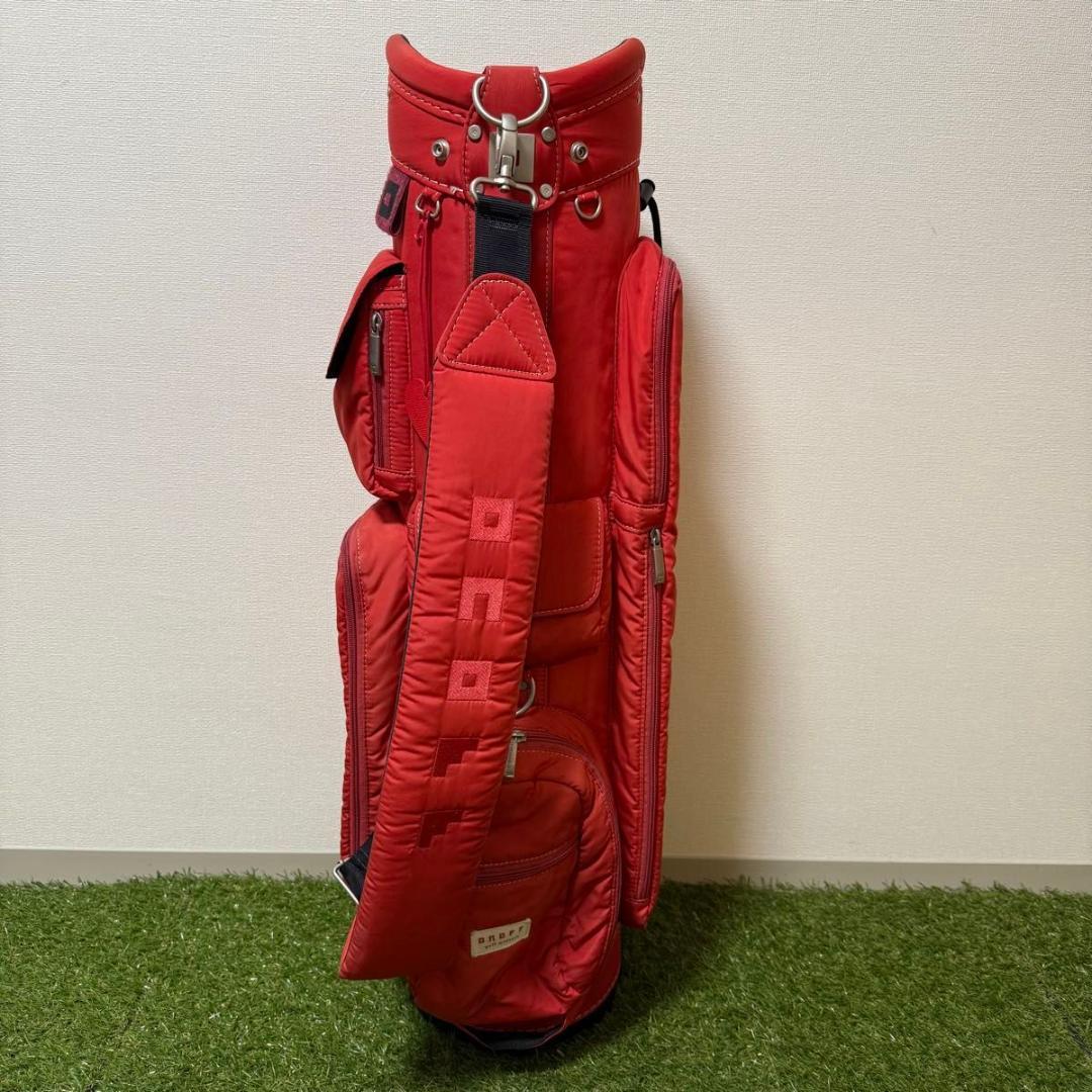 ONOFF オノフ キャディバッグ ゴルフバッグ 8.5型 レッド