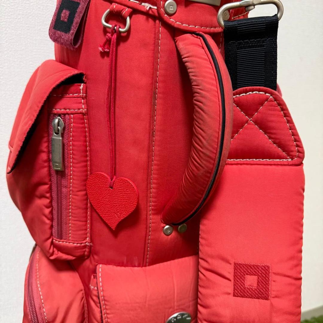 ONOFF オノフ キャディバッグ ゴルフバッグ 8.5型 レッド
