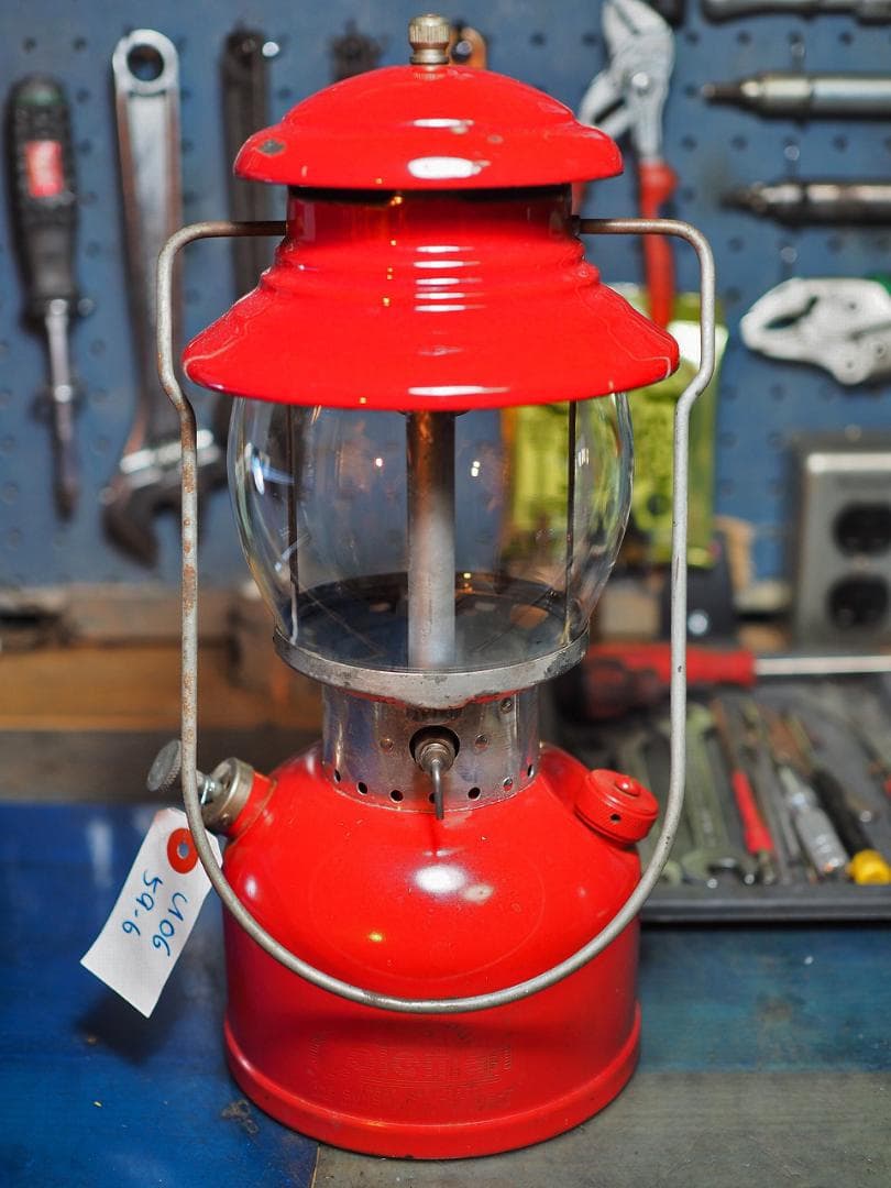 美品！1959年6月 コールマン 200A ランタン（イエローボーダー）u06