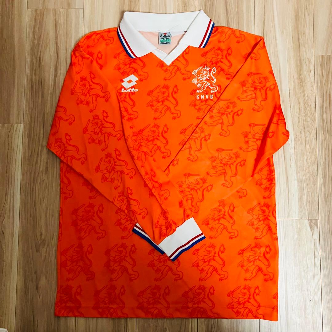 ハ*ン様 オランダ代表 90年代 ユニフォーム 長袖 Lotto製 ヴィンテージ
