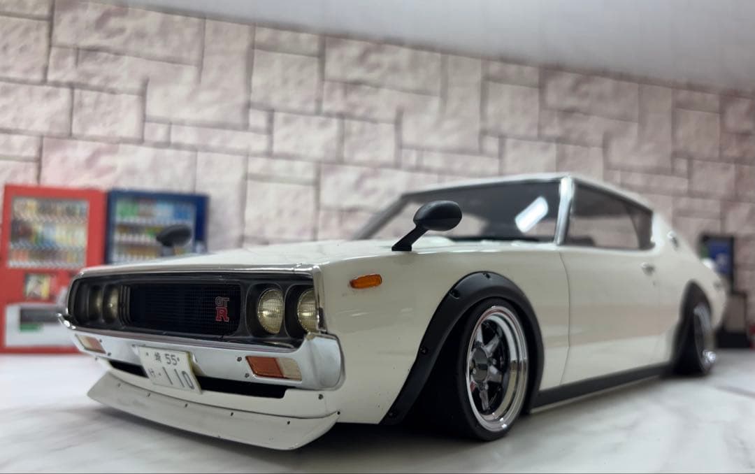 1/12ミニカー　IG 日産スカイラインケンメリ GTRロンシャン深リムカスタム
