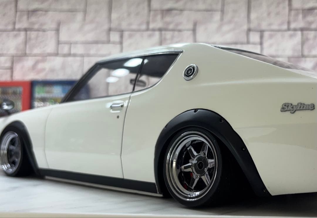1/12ミニカー　IG 日産スカイラインケンメリ GTRロンシャン深リムカスタム