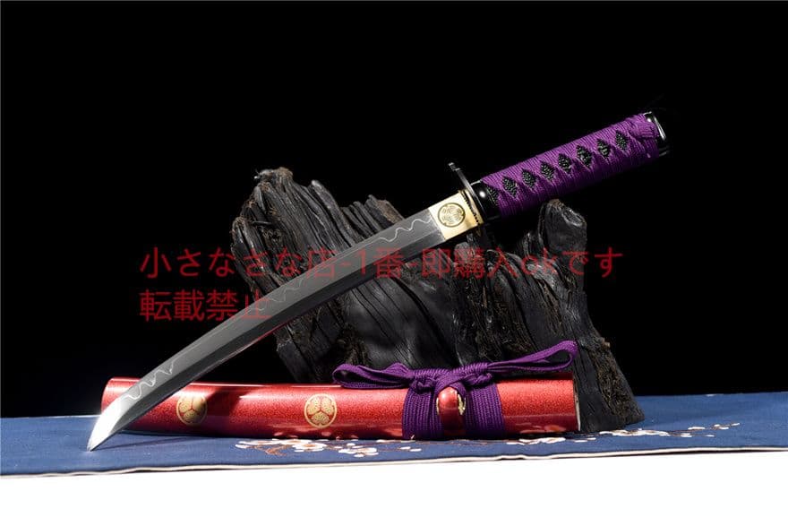 12寸T 10焼刃『紫刹』 古兵器 武具 刀装具 日本刀 模造刀 居合刀