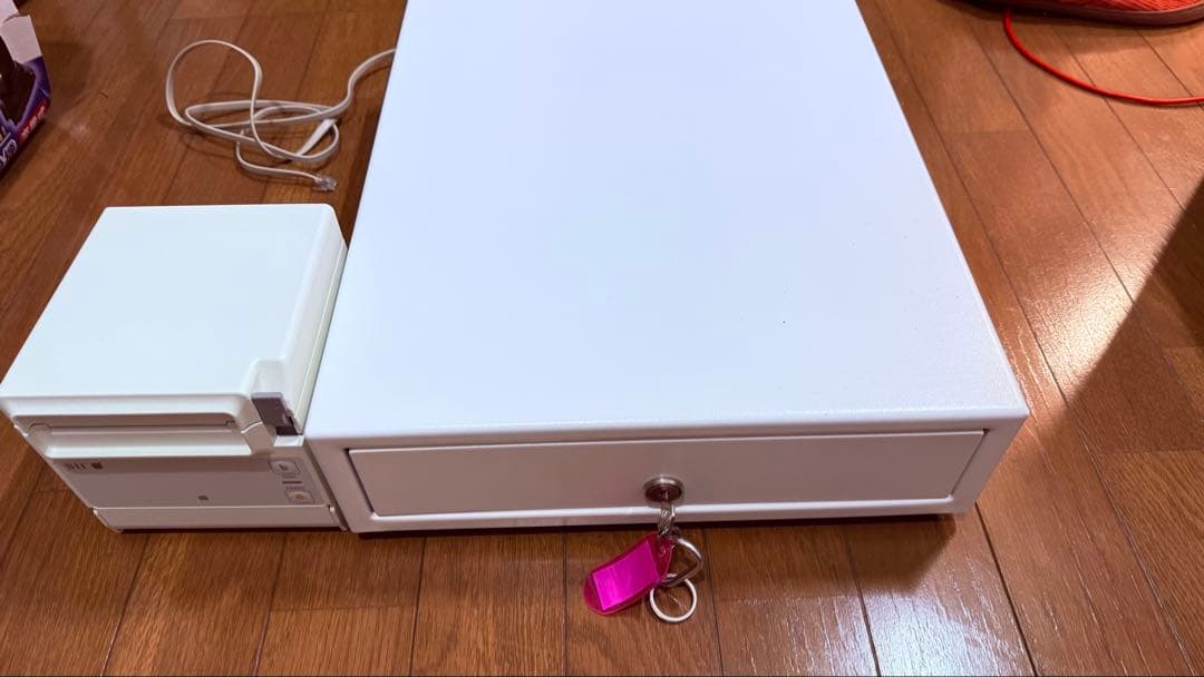 AirREGI レジスター 大型 ホワイト 鍵付き