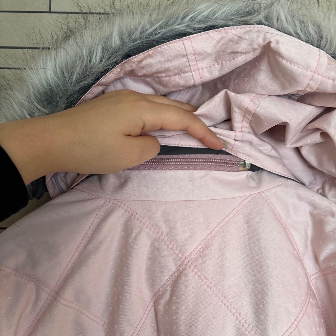 x-nix スノー ウェア 上下 セットアップ ベビーピンク ブラウン S