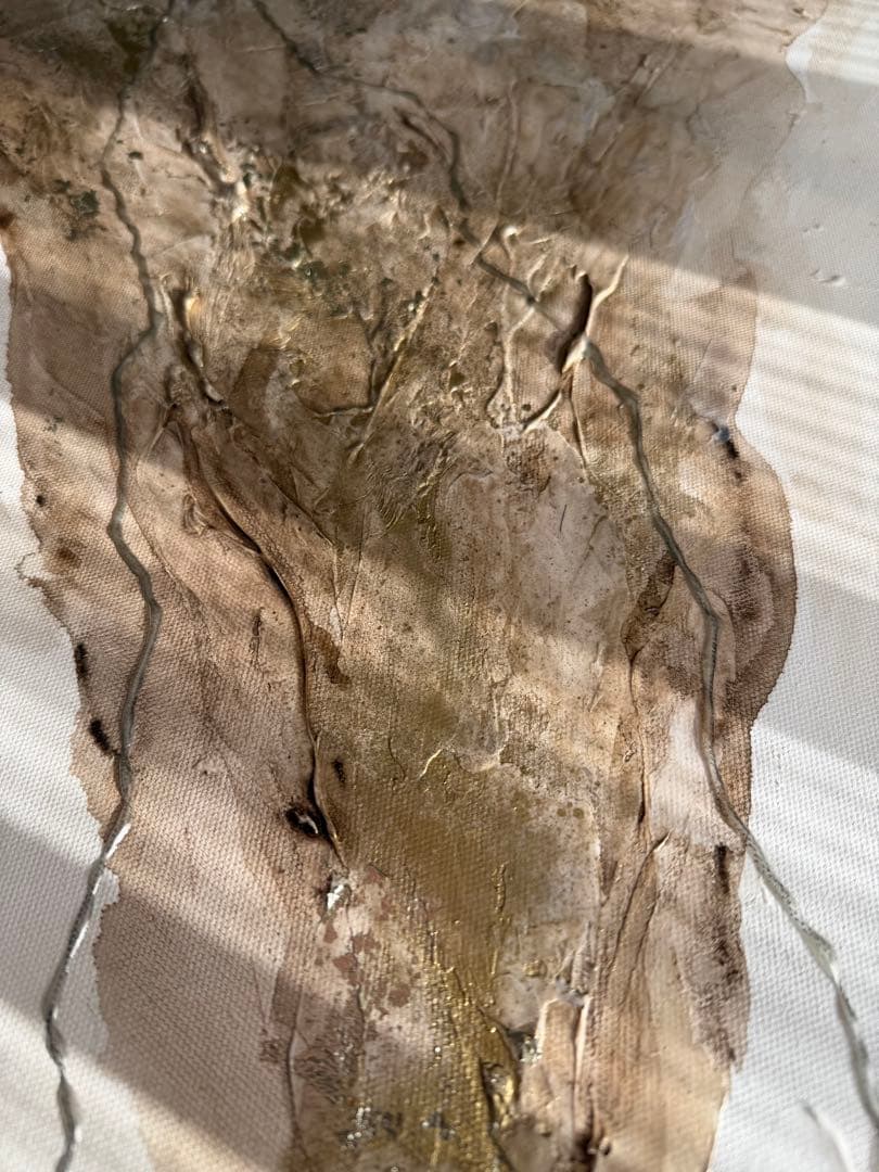 大きめ/金/茶色/絵画/アート/抽象画/ニュアンス/モダン/ホテル/内装/海外