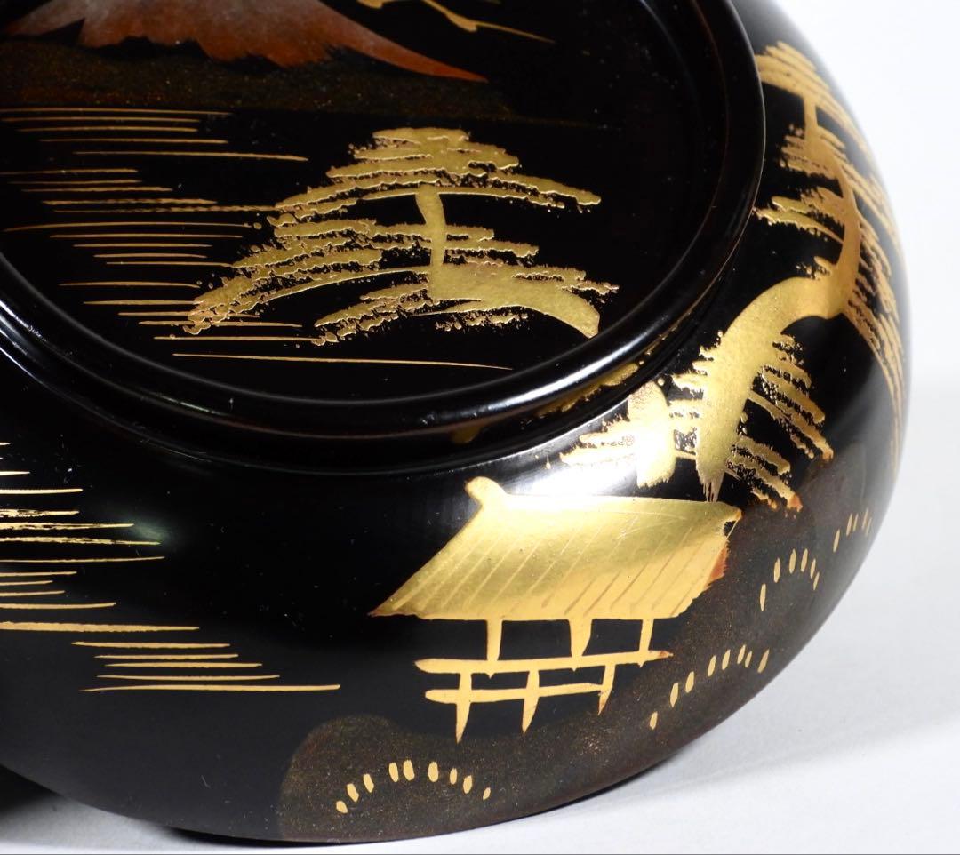 輪島塗 金時絵 富士風景紋 吸物椀 10客御節料理 お正月料理 茶懐石道具