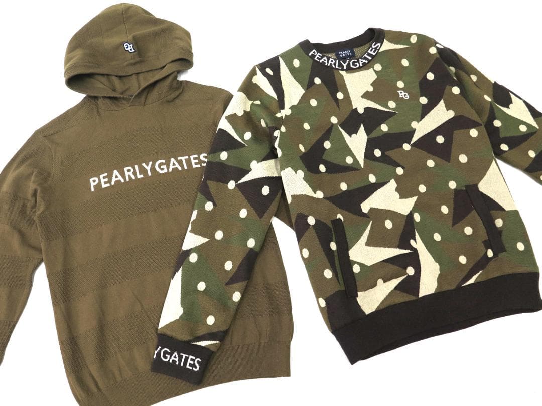 新品●パーリーゲイツ●インナーニット付き　カシミヤタッチ　ニットプルオーバー　S