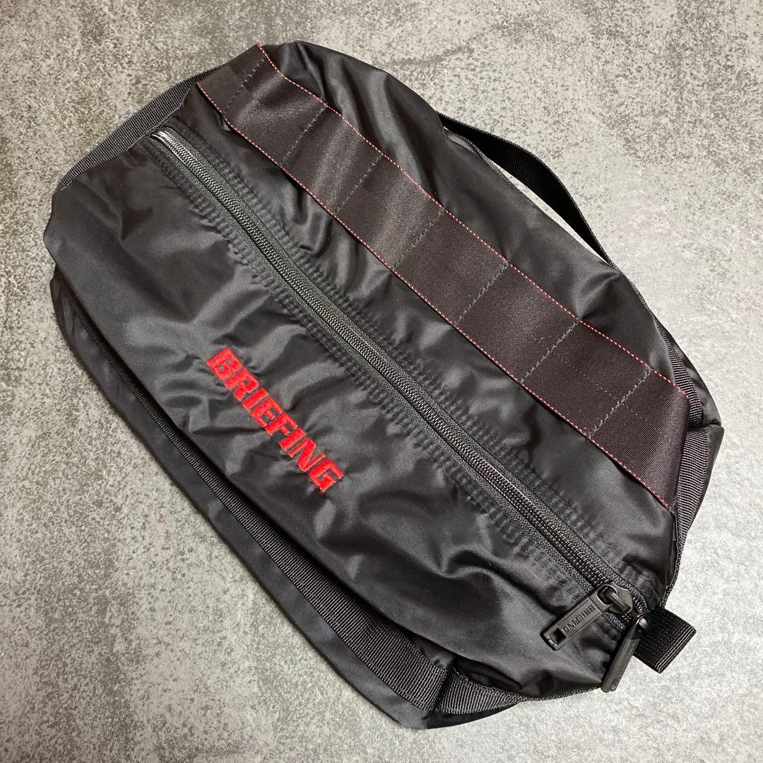 【美品】ブリーフィングゴルフ シューズケース ブラック