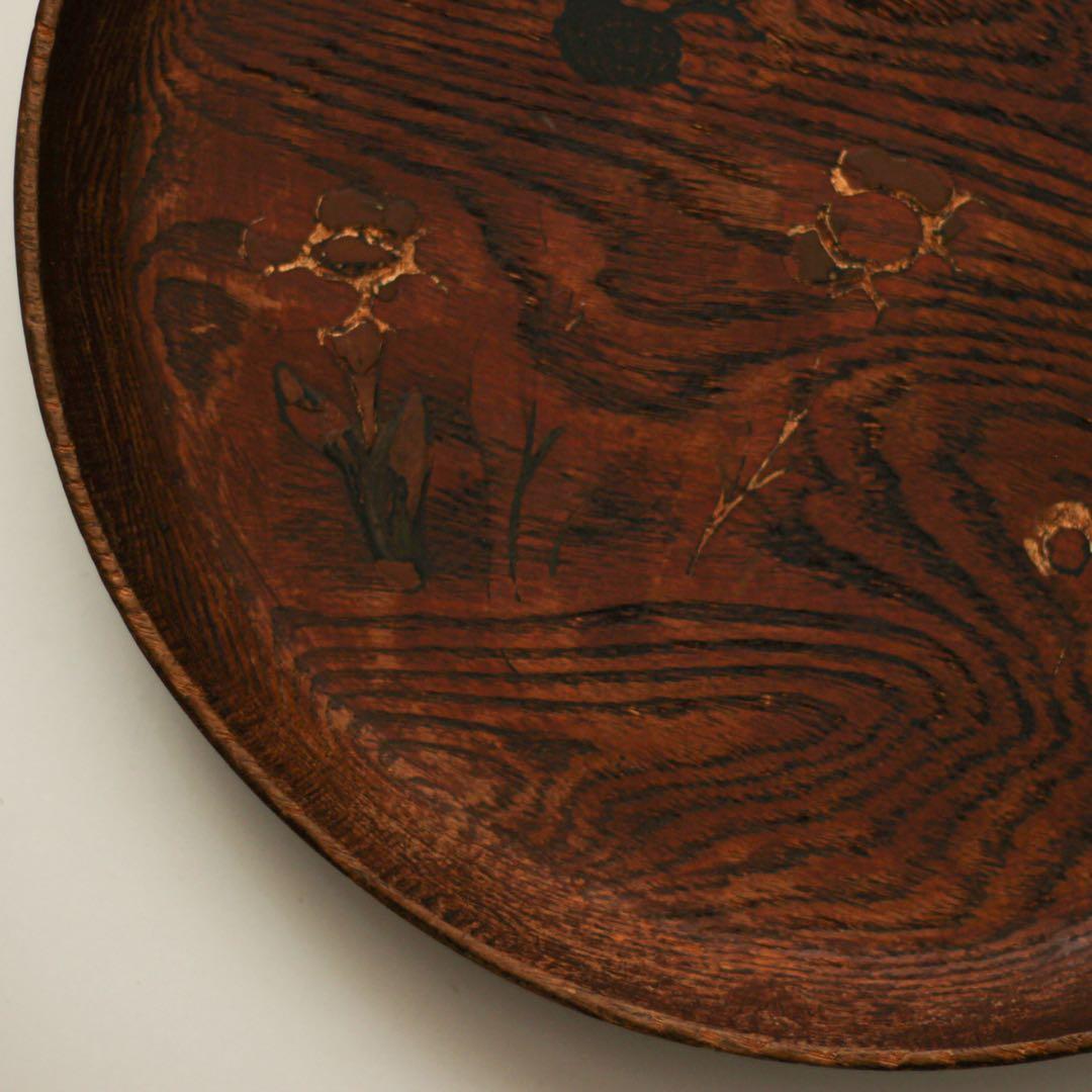 木地盆　丸盆　くりぬき盆　盆　木工　酒
