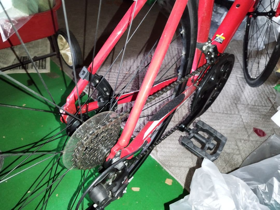 NESTO 赤 ロードバイク 465